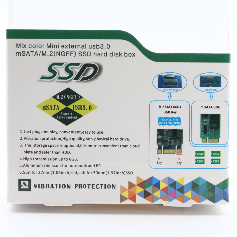Adapter m.2 SSD na USB crveni