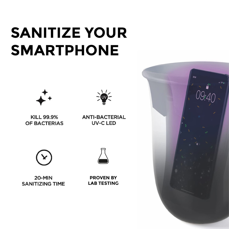 Wireless punjac sa UV zastitom Lexon Oblio LH59N crni