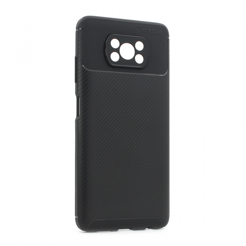 Torbica Defender Carbon za Xiaomi Poco X3/X3 Pro/X3 NFC crna