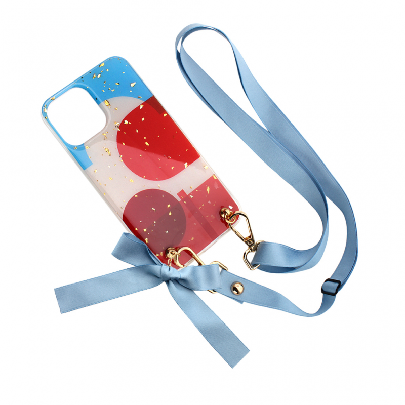 Torbica Fashion Strap Glitter za iPhone 12 Pro Max 6.7 plava