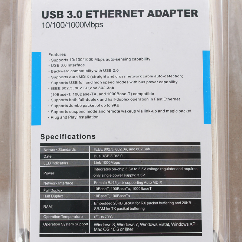 USB Type C LAN karta JWD-U23