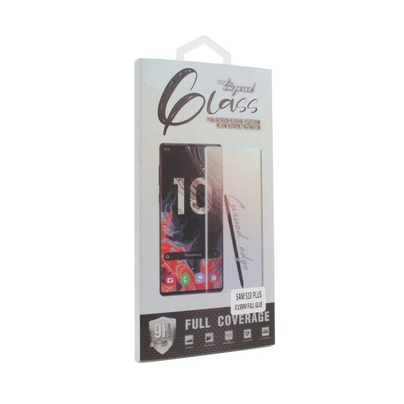 Zastitno Staklo Tempered glass full glue 0.15mm za Samsung G965 S9 Plus zakrivljeni crni