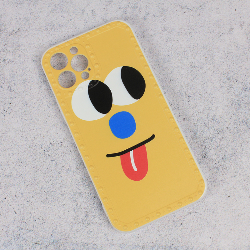 Torbica Smile face za iPhone 12 Pro 6.1 zuta