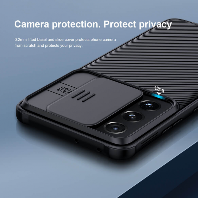 Torbica Nillkin CamShield Pro za Samsung G998B Galaxy S21 Ultra crna