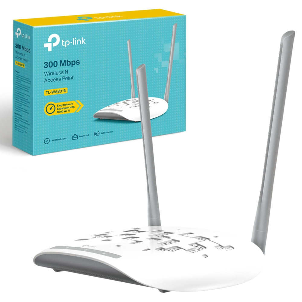Wireless Access Point TP-Link TL-WA801N PoE 300MBps/ext2x5dBi/2,4GHz/1WAN