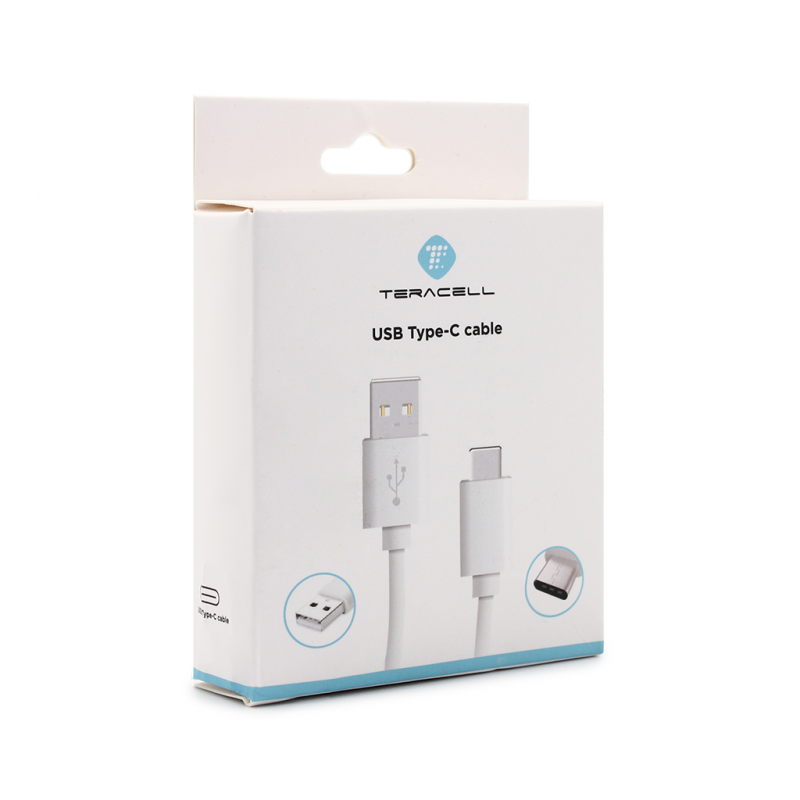 Data kabl Teracell Plus 2.4A Type C crni 2m