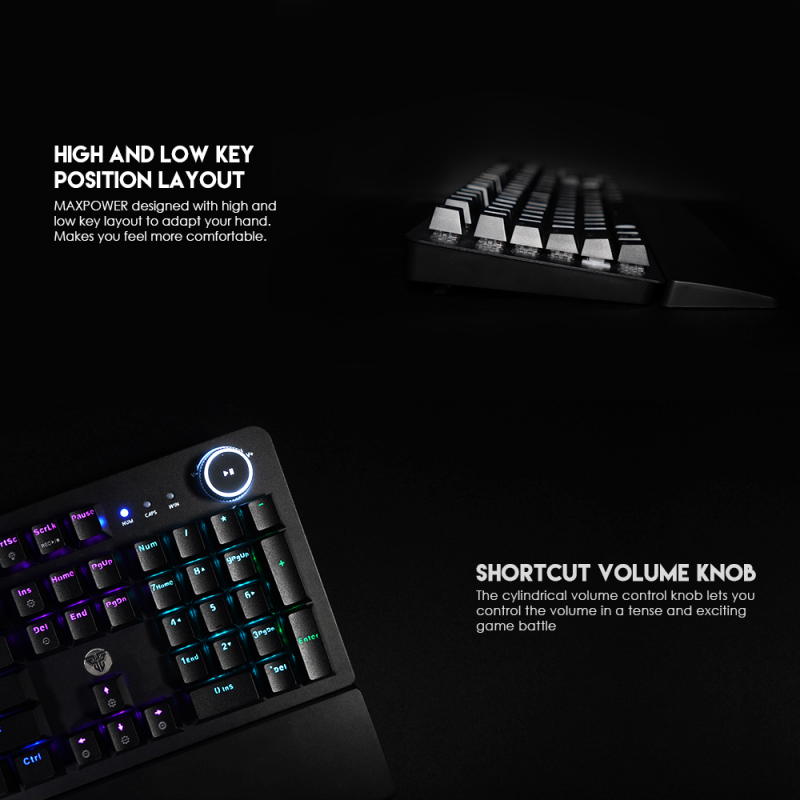 Tastatura Mehanicka Gaming Fantech MK853 RGB Maxpower (red switch) Space Edition