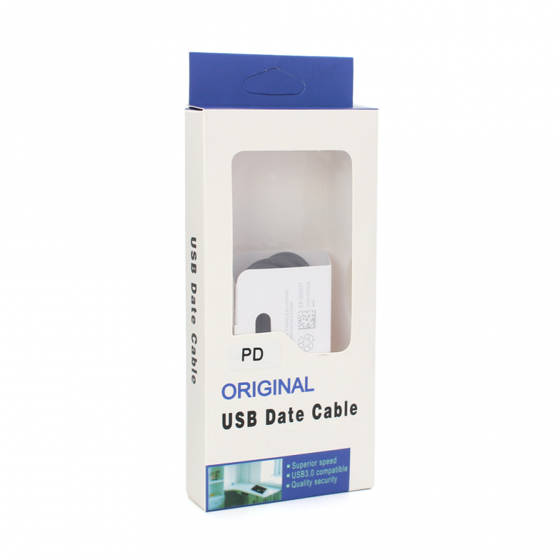 Data kabl PD Type C na Type C crni 1m