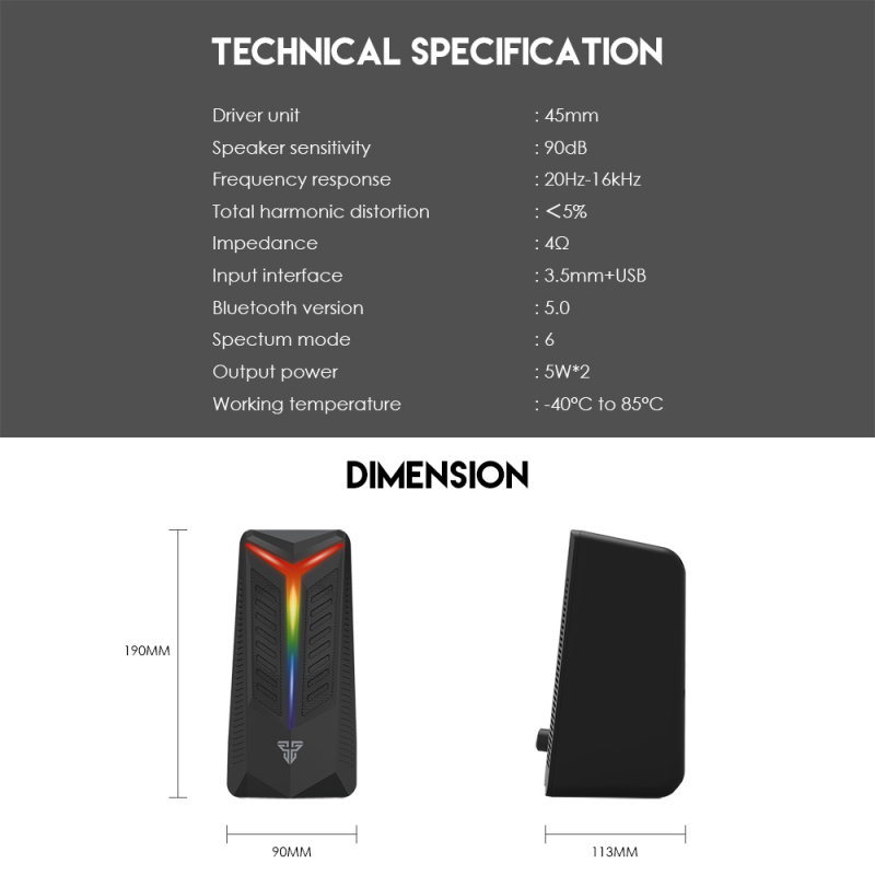 Laptop zvucnici Fantech GS301 Trifecta crni