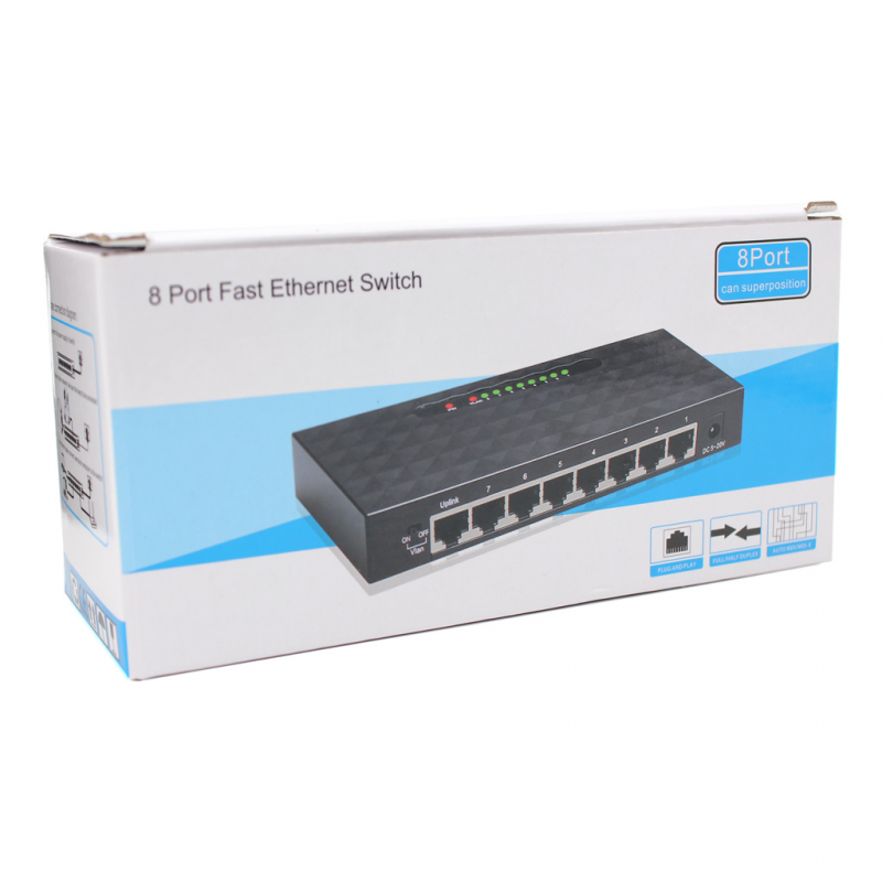 Switch 10/100/1000 8-port