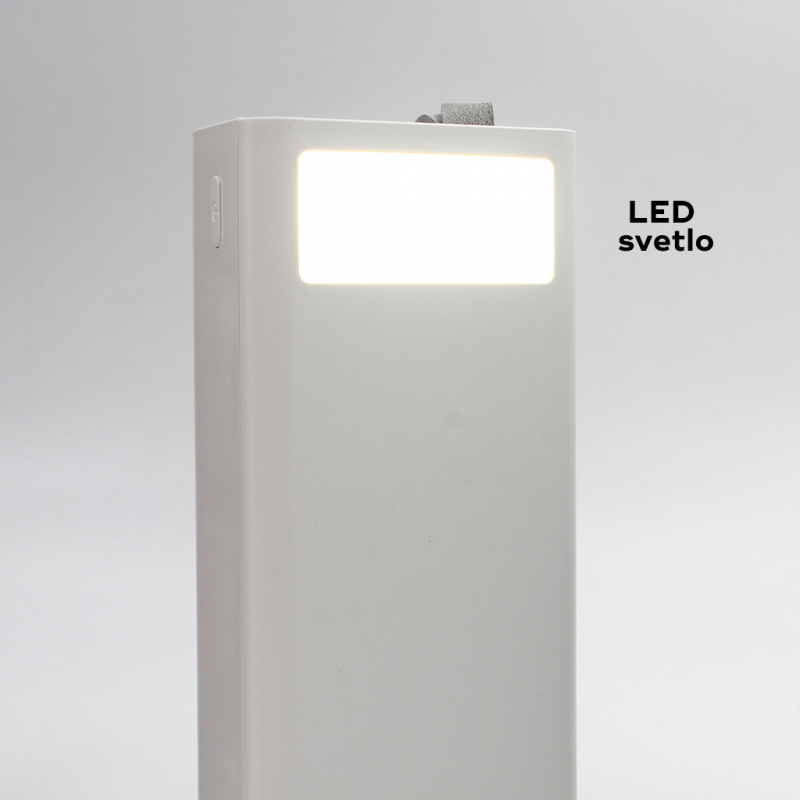 Power bank prenosiva baterija Oxpower PD50 PD QC 22.5W 50000 mAh bela