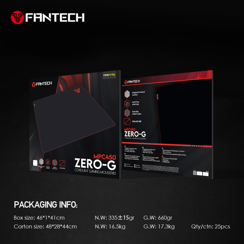 Podloga za mis Fantech MPC450 Zero-G crna