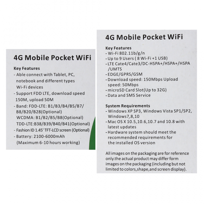 Wireless 4G SIM modem prenosni