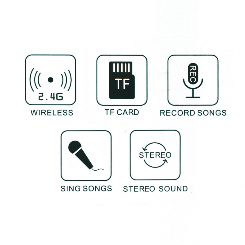 Bluetooth mikrofon M6 pink