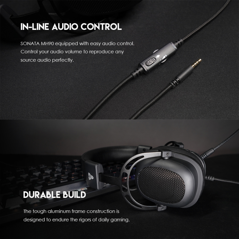 Slusalice Gaming Fantech MH90 Sonata crne