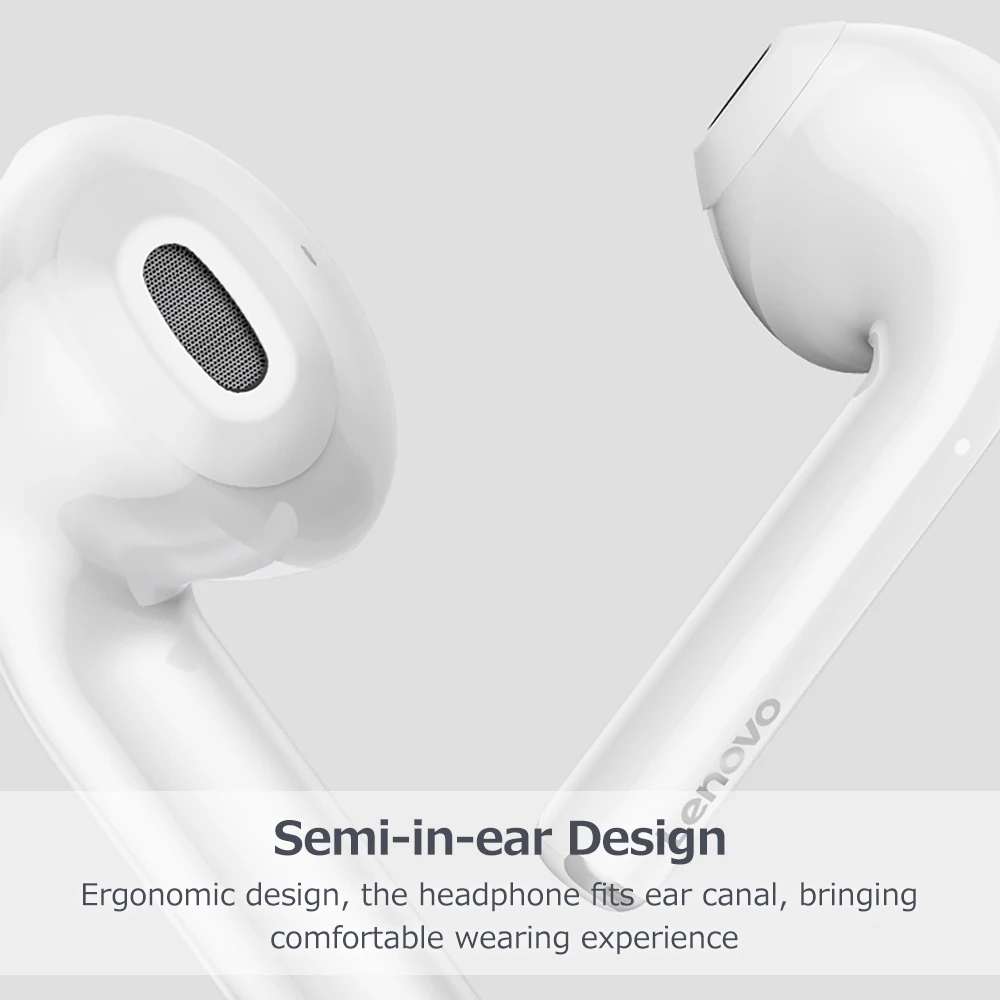 Bluetooth slusalice Lenovo LP2 Airpods bele