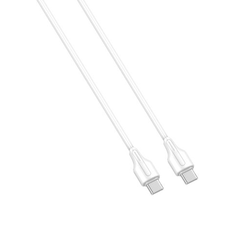 Data kabl LDNIO LC122-C 65w, Type C na Type C beli 2m