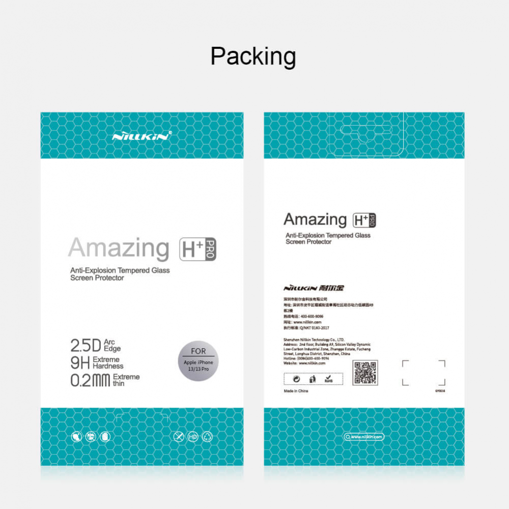 Zastitno Staklo Tempered glass Nillkin H+ Pro za iPhone 13/13 Pro/14/16e/17e 6.1