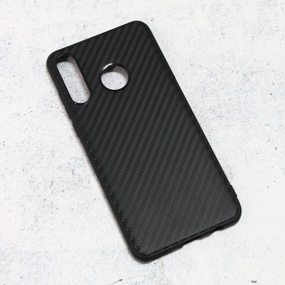 Torbica Carbon fiber za Huawei P30 Lite crna