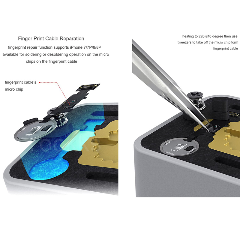 Grejac cipova za Iphone 7-Iphone 11 Pro Max za skidanje lepka Mega-iDea Hot Stone