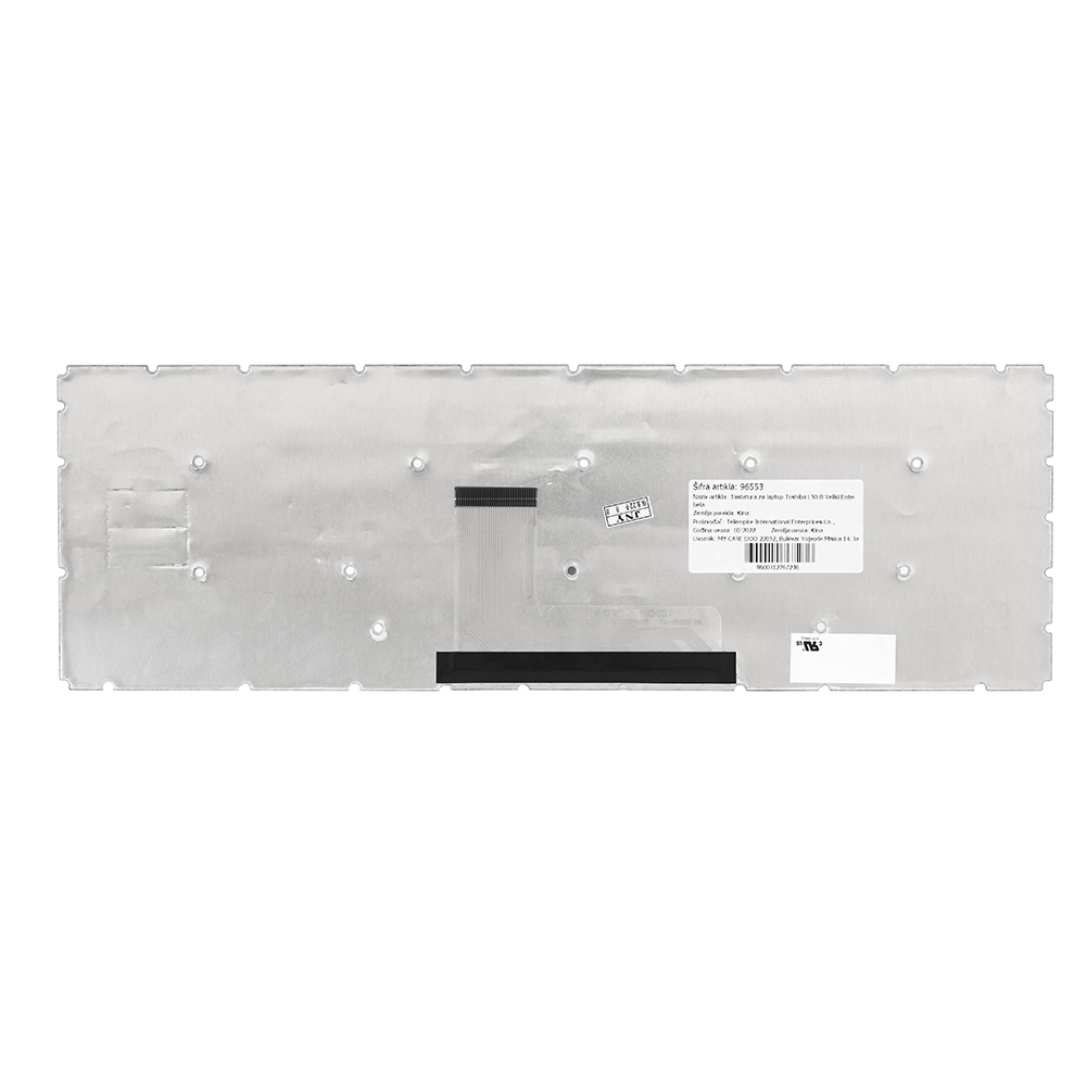 Tastatura za laptop Toshiba L50-B veliki enter bela