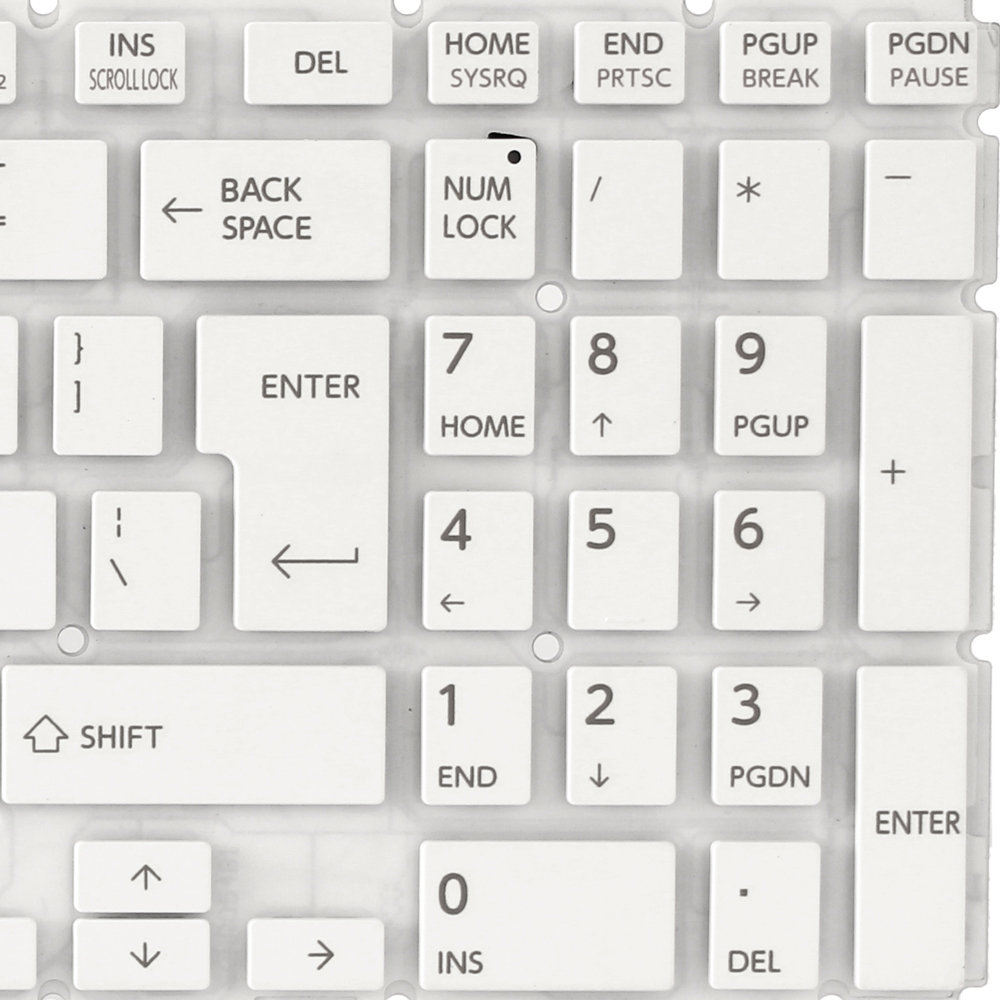 Tastatura za laptop Toshiba L50-B veliki enter bela