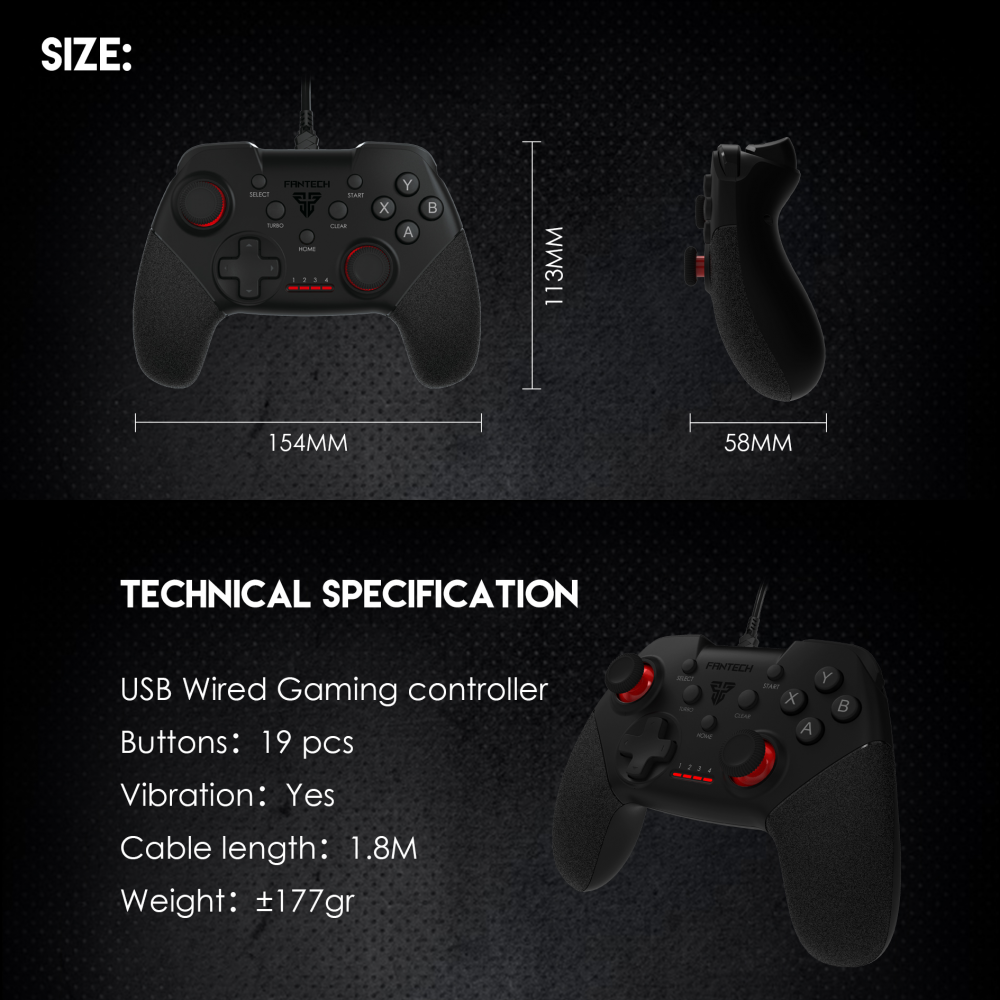 Joypad Fantech GP13 Shooter II crni