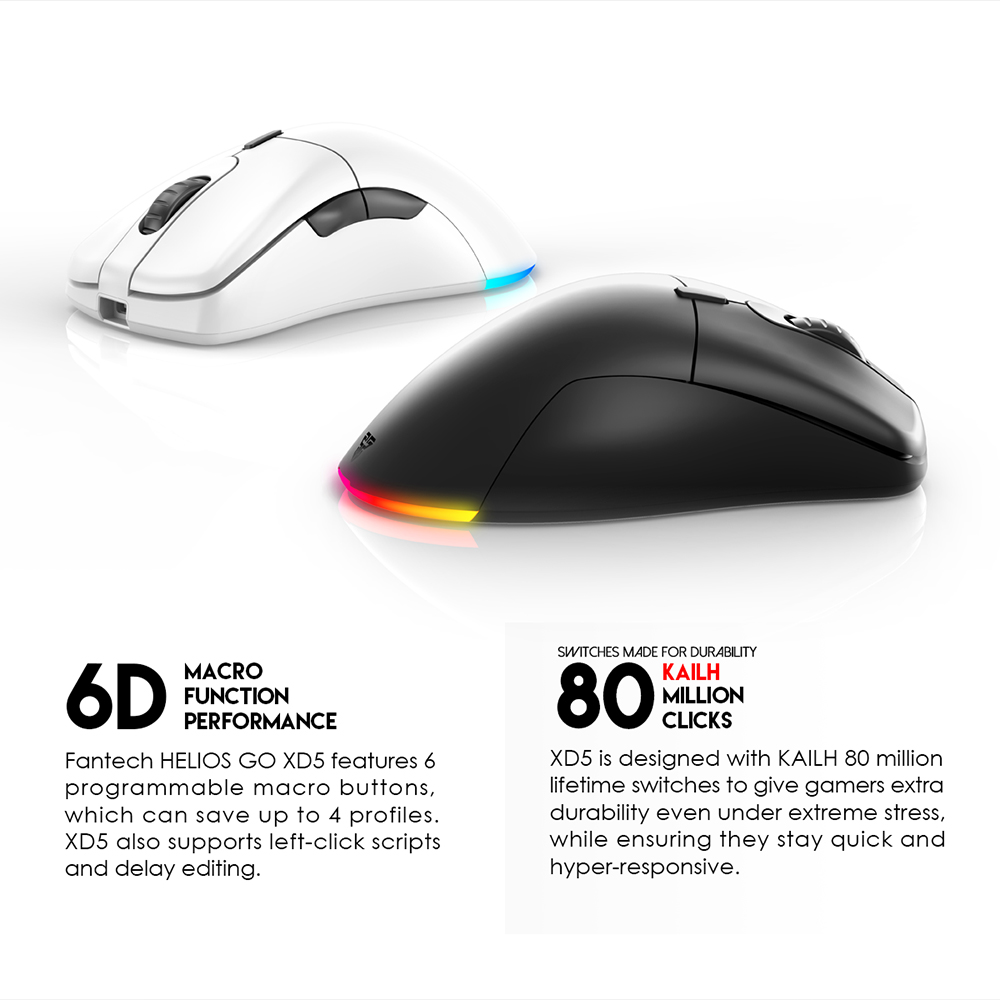 Mis Wireless Gaming Fantech XD5 Helios GO crni