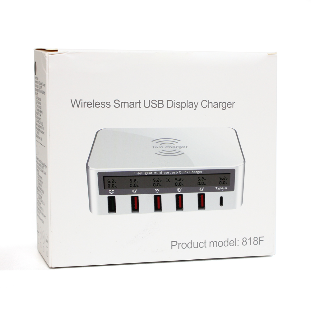 Wireless punjac + 5xUSB + Type C EL01 crni