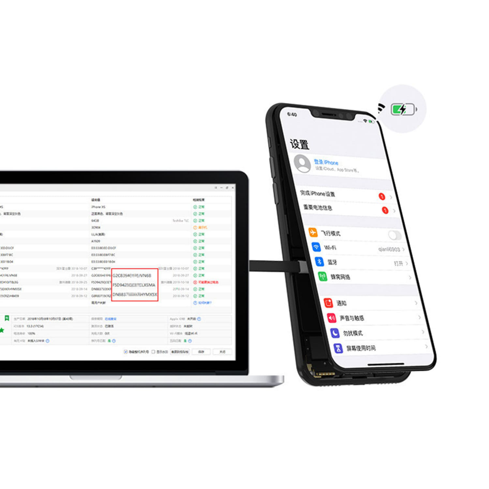 Mega-iDea kabl napajanja za dekodiranje baterija za Iphone 6-XS Max 20183