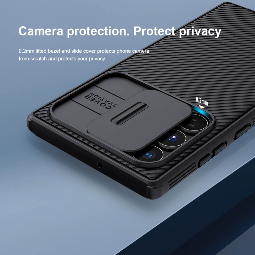 Torbica Nillkin CamShield Pro za Samsung S908B Galaxy S22 Ultra 5G crna