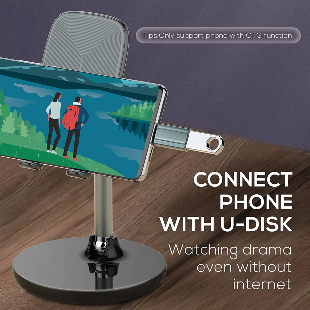 Adapter LDNIO LC140 USB na Type C sivi