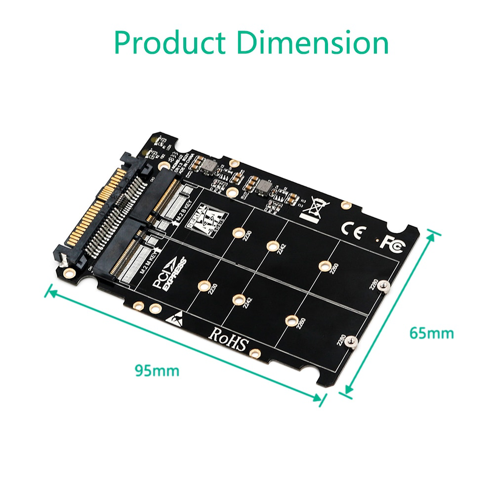 Adapter SSD NVMe na U.2