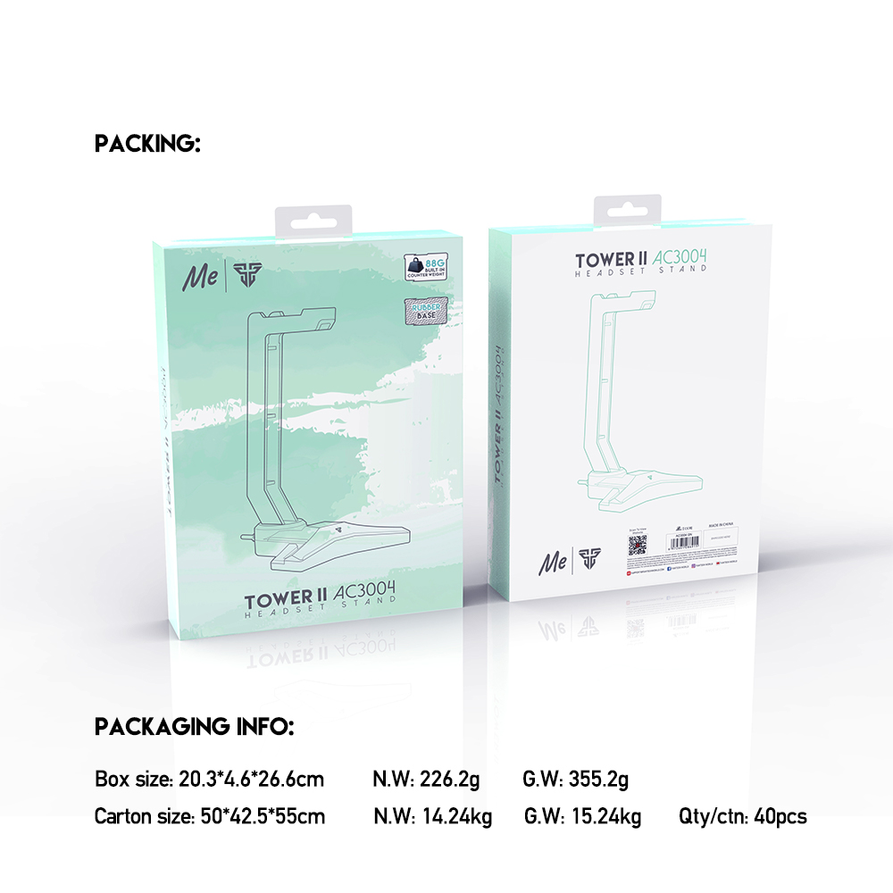 Stalak za slusalice Fantech AC3004 Tower II Mint Edition