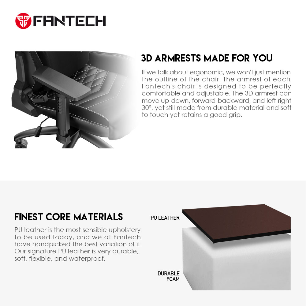 Stolica Gaming Fantech Ledare GC-192 crna