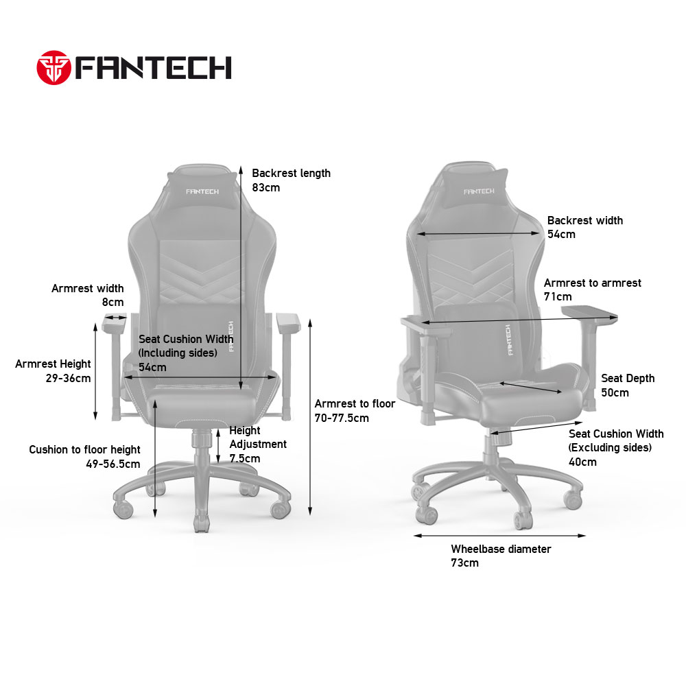 Stolica Gaming Fantech Ledare GC-192 crna
