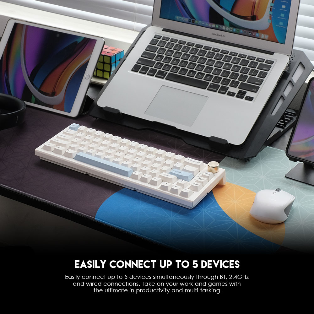 Tastatura Mehanicka Gaming Fantech MK858 RGB Maxfit67 Space Edition (white switch)