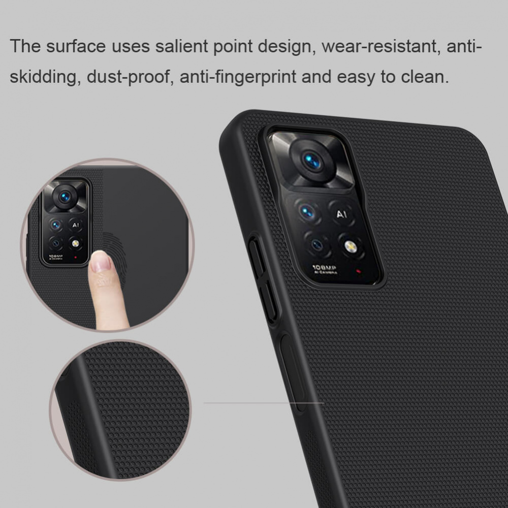 Torbica Nillkin Scrub za Xiaomi Redmi Note 11 Pro 4G/5G/Note 12 Pro 4G crna