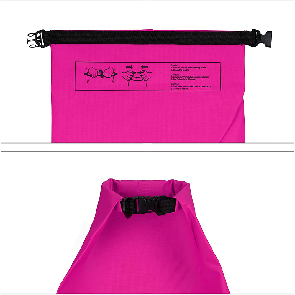 Vodootporna suva torba EL 5L pink