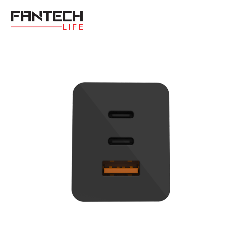 Kucni punjac Fantech CWG301 2xPD + QC 65W crni