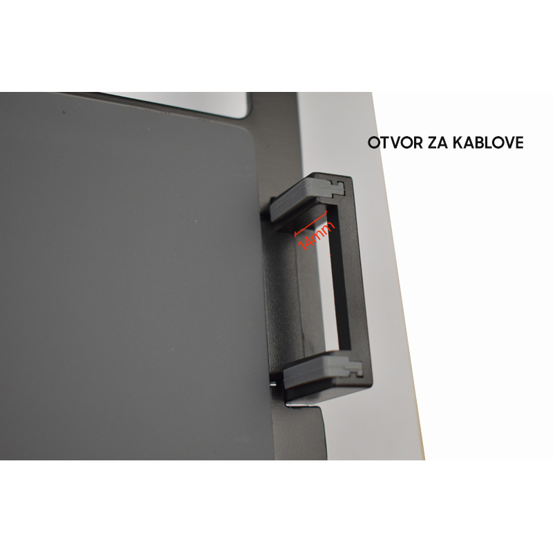 Nosac dvostruki stoni za LCD i notebook crni