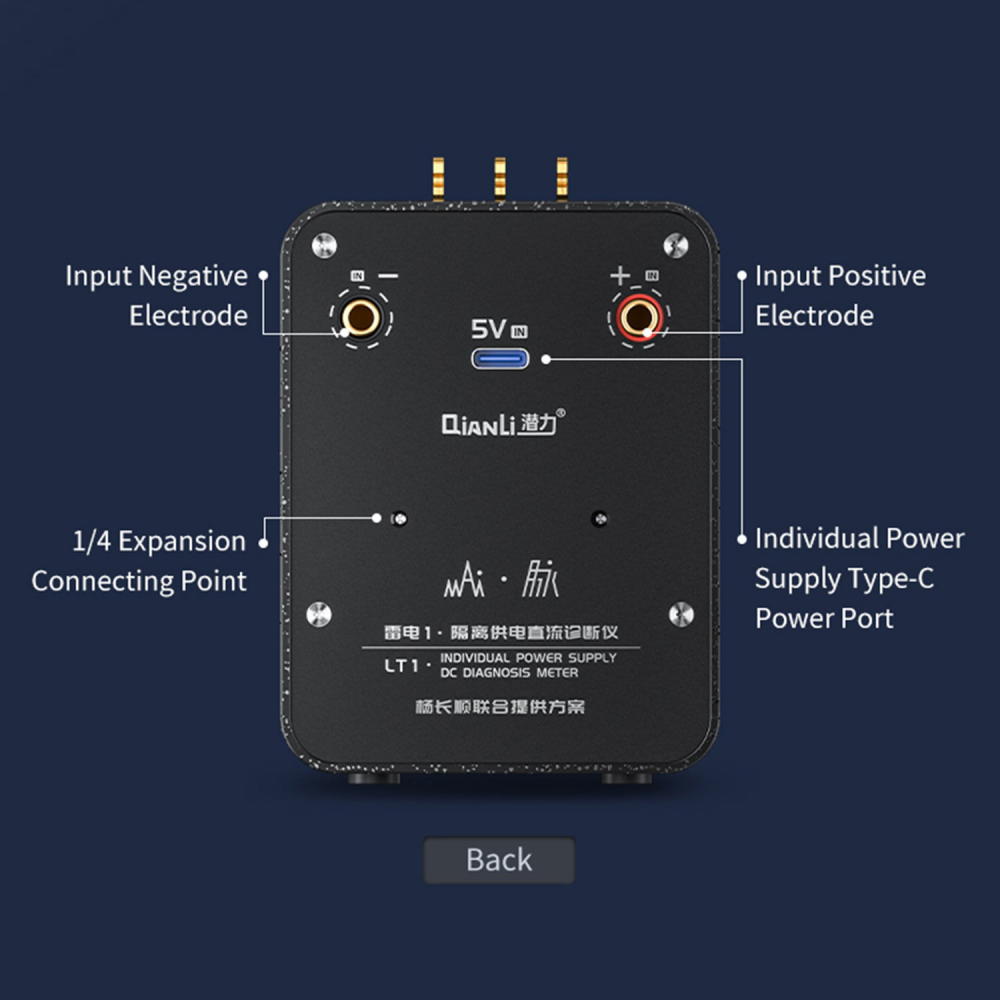 Regulator napona QianliToolPlus LT1 za dijagnostiku (kablovi napajanja za iPhone 6 - iPhone 12ProMax)