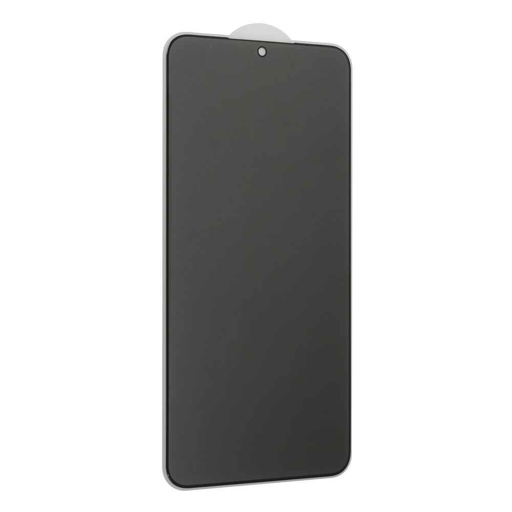 Zastitno staklo Tempered Glass Privacy 2.5D full glue za Samsung S906B Galaxy S22 Plus 5G crni (fingerprint unlock)
