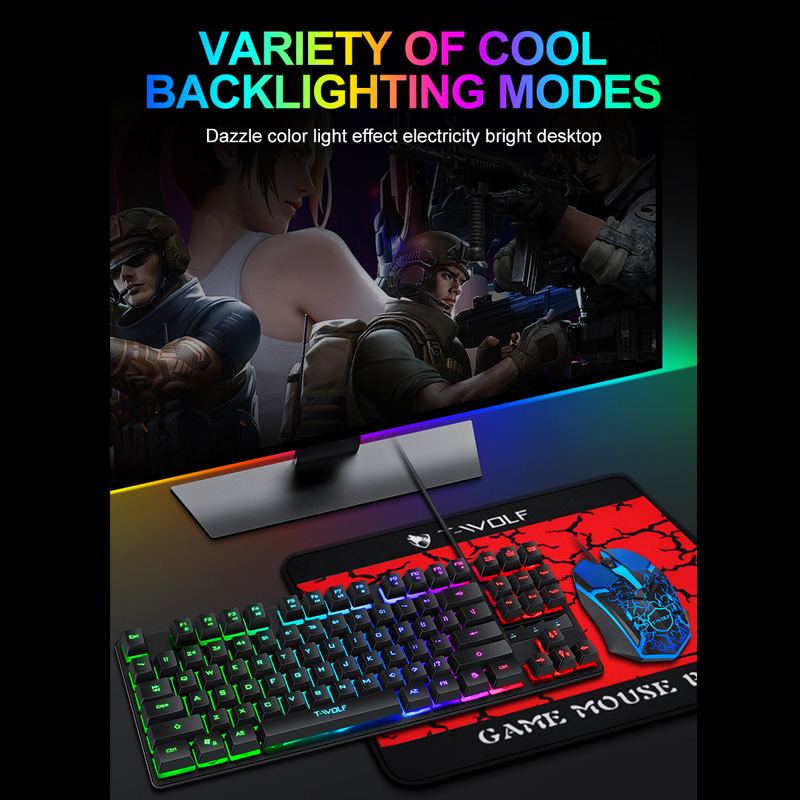 Combo set Gaming T-Wolf TF260 3u1