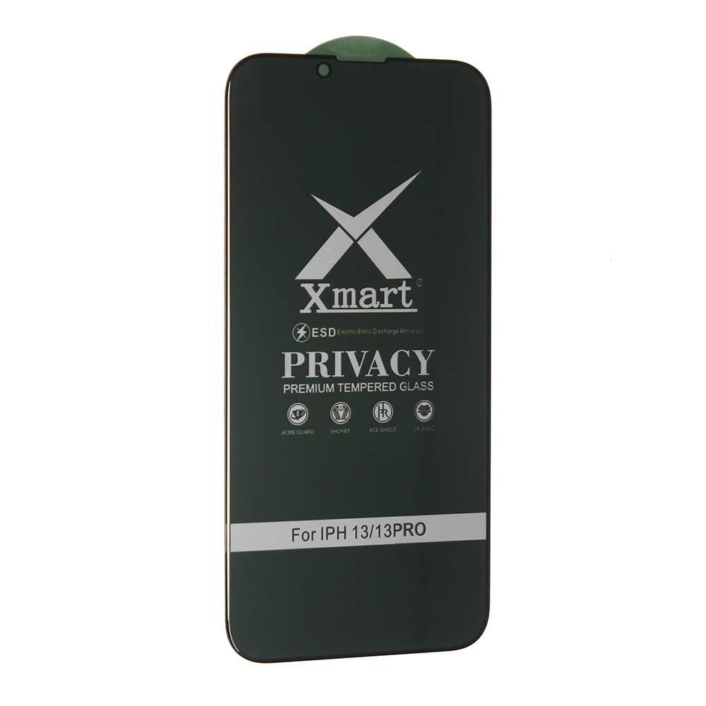 Zastitno Staklo Tempered glass X mart 9D Privacy za iPhone 13/13 Pro/14/16e/17e 6.1