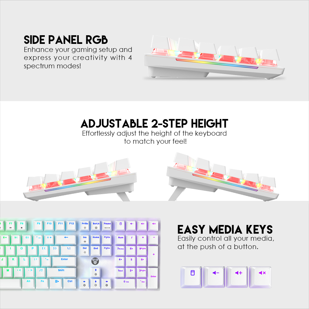 Tastatura Mehanicka Gaming Fantech MK855 RGB Maxfit 108 Space Edition (Red switch)