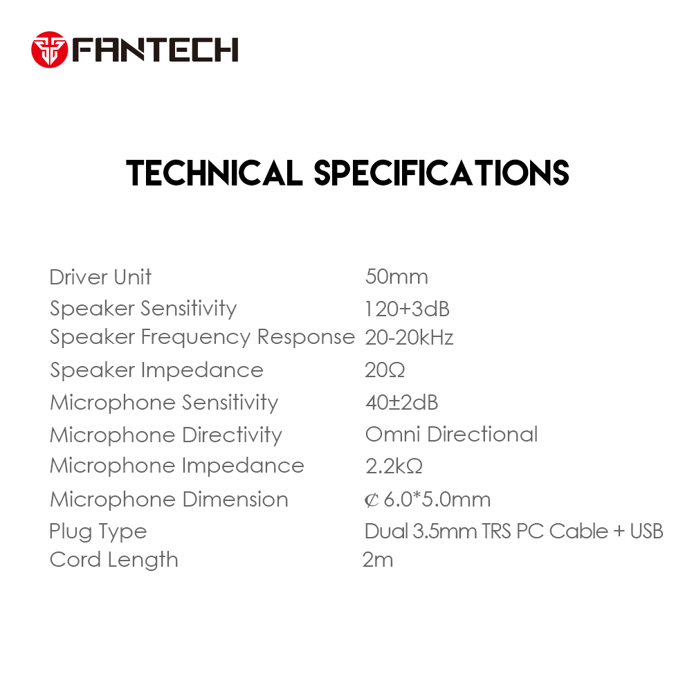 Slusalice Gaming Fantech HQ53 Flash crne