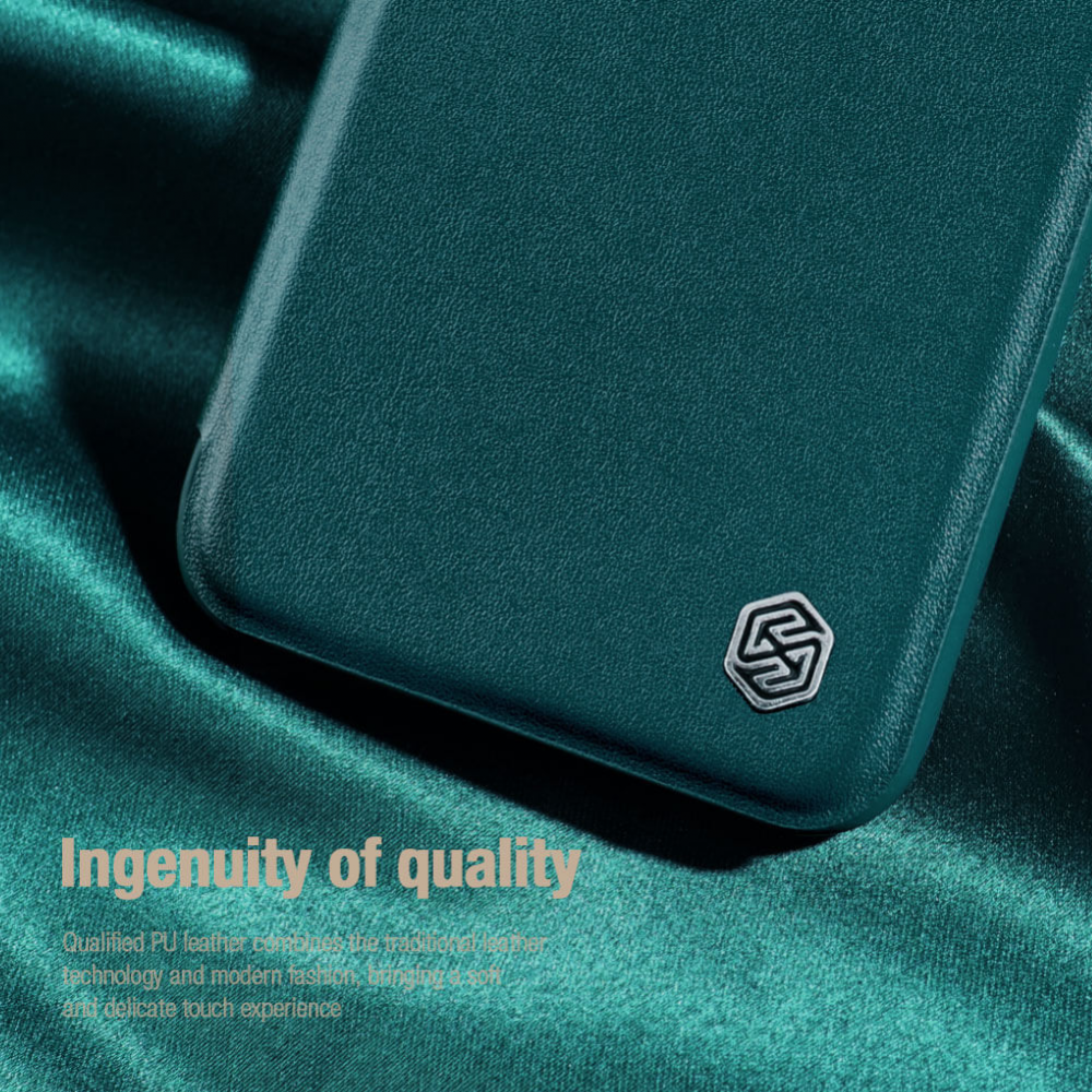 Torbica Nillkin Qin Pro (plain leather) za iPhone 14 Plus 6.7 crna