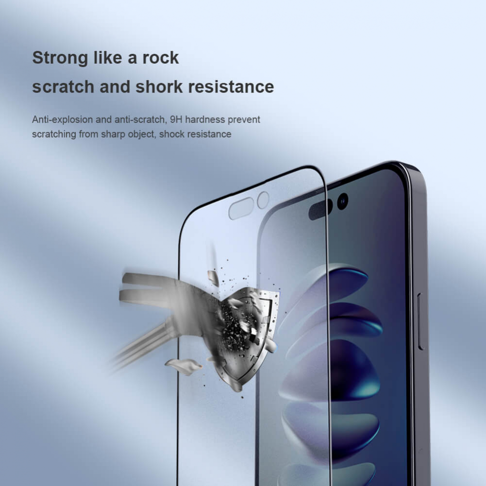 Zastitno Staklo Tempered glass Nillkin Fog Mirror za iPhone 14 Pro Max 6.7 crni