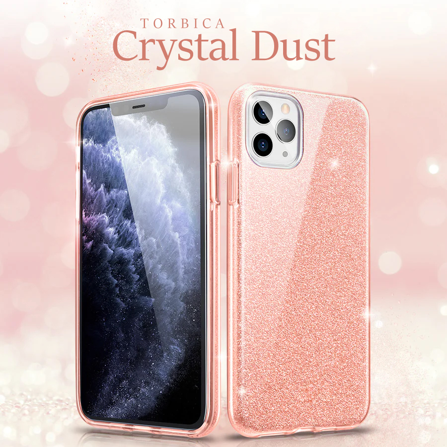 Torbica Crystal Dust za iPhone 14 6.7 Plus srebrna
